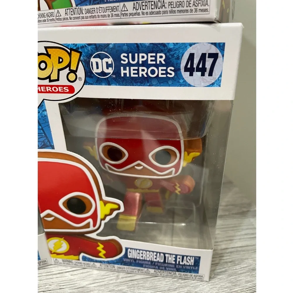 Funko Pop DC Super Heroes Gingerbread Set Superman Batman Wonder Woman Flash 5pc
